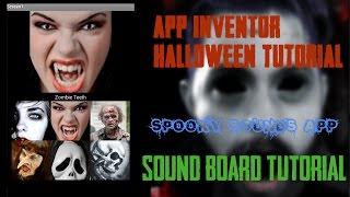 MIT App Inventor game tutorial | Spooky sounds App | How to make a soundboard app