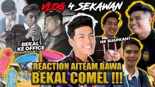 VLOG BAWA BEKAL COMEL PEGI KERJA!!! SYAHMIE SUAP EMNY...REACTION FIERA JELES DENGAN 4SEKAWAN!?