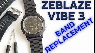 Zeblaze Vibe 3 Band replacement. Metal band!