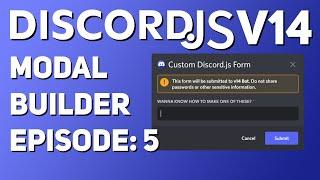 [NEW] Modal Builder GUIDE || Discord.JS v14