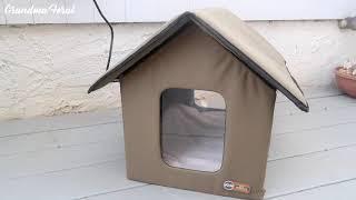 K&H Heated Cat House Review - Outdoor Feral Cat Shelter Winter - Stray Cat Shelter