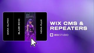 How to Use Wix CMS & Repeaters | Wix Studio Tutorial