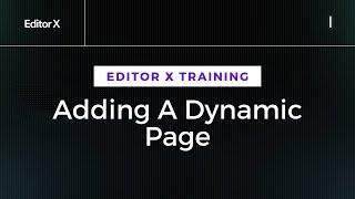 How To Add A Dynamic Page in Wix Editor X | Wix Corvid Tutorial