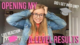 OPENING MY A-LEVEL RESULTS | LIVE REACTION