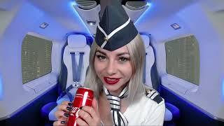 Black Kitty АСМР Персональное внимание Ролевая игра ASMR for sleep Flight Attendant Roleplay Tapping