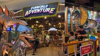 FUNWORLD ADVENTURE BUARAN PLAZA I PETUALANGAN DINOSAURUS DI FUNWORLD