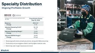 TopBuild BLD Q3 2024 Earnings Presentation