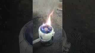 used oil stove- testing no cut until the fuel oil is gone...