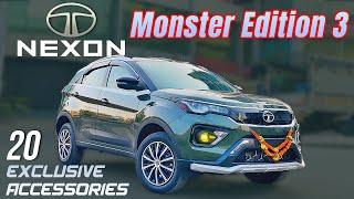 TATA NEXON MONSTER EDITION THREE IN 20 ACCESSORIES....!!!98201870379820833594