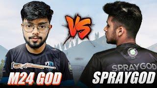 7seaSPRAYGOD VS Android Gamer | 1v1 M24 TDM | Can i beat Him? | BGMI