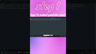 youtube shorts embed code #shorts #viral #html #youtubeshorts