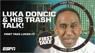 Stephen A. & Kendrick Perkins ABSOLUTELY LOVE Luka Doncic’s trash talk!  | First Take