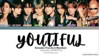 [KARAOKE] Stray Kids 'Youtiful' - You As A Member || 9 Members Ver.