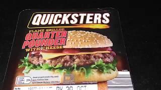 TASTE TEST: ALDI Quicksters 1/4lb Cheeseburger Review (Microwave Burger Like Rustlers)