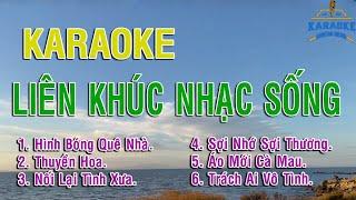 KARAOKE Liên Khúc Nhạc Sống | DINHTAN MEDIA - Nhạc Sống Trữ Tình - Quê Hương - ChaChaCha