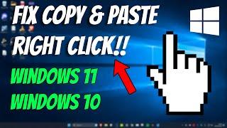 How To Fix Right Click Copy & Paste Not Working in Windows 11