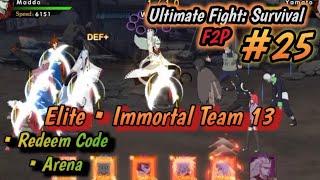 Elite • Immortal Team 13 + Redeem Code | Ultimate Fight Survival F2P #25