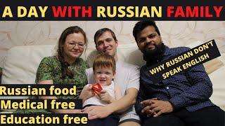 A DAY WITH RUSSIAN FAMILY || RUSSIAN FOOD  || MUST WATCH ||