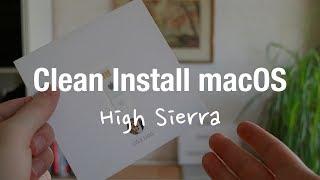 MacBook Pro clean install from USB (macOS High Sierra APFS)