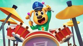 Sheriff Wants to Be a Drummer | Police Chase | Kids Cartoon | Sheriff Labrador | BabyBus