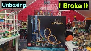 Unboxing And Building The Lego Loop Coaster Set 10303
