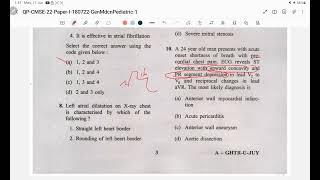 UPSC CMS 2022 paper 1 solution & discussion