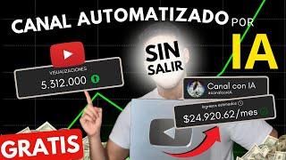 COMO GANAR 1000 USD AL MES CON UN CANAL DE YOUTUBE SIN SALIR | Curso Completo Youtube con IA