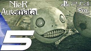 Nier Automata - Gameplay Walkthrough Part 5 - Forest Zone & A2 Boss Fight (PS4 PRO)