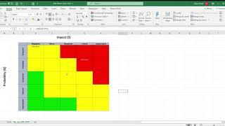 Risk Matrix with Excel 365 with no VBA.