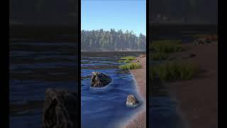 Fishing with a fishing rod in the river. RF4 short clip #shorts #gaming