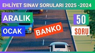 Ehliyet Sınav Soruları 2024 - 2025 | Aralık, Ocak Çıkmış Ehliyet Sorularını Çöz