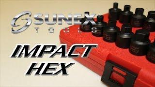 Sunex Stubby Impact Hex Set