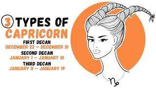 Different Types of Capricorn Personality || Understanding Capricorn Decans #capricorn