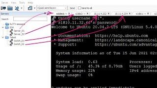 How to create multiple SSH, Telnet tabs at the same time