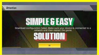 EASIEST WAY TO FIX 'Download Configuration Failed' On CODM