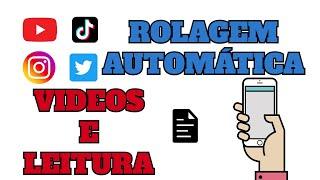 Rolagem automatica para leitura ou Redes sociais como tiktok, youtube  - Flex Scroll