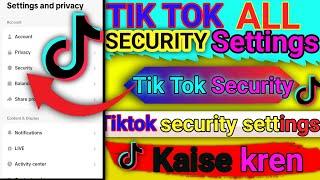 tik tok security all settings|tik tok ki security settings kaise kre?