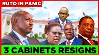 Ruto in Panic as 3 CABINET SECRETARIES RESIGNS TODAY over Bad Governance and Abductions