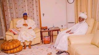 See Moment Emir Of Daura Visited Former President Buhari In His Residence in Katsina