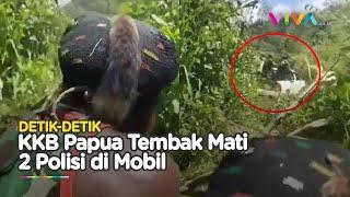 DOR! KKB Tembak Mobil Polisi Jaga Helipad, 2 Aparat Tewas