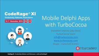 Mobile Delphi apps with TurboCocoa with Vsevolod Leonov - CodeRageXI