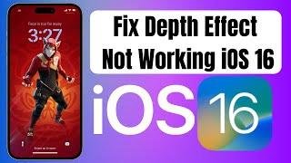 Fix iOS 16 Depth Effect Not Working On iPhone Lock Screen Wallpaper