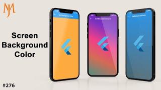 Flutter Tutorial - Set Screen Background Color | Gradient Background | In 7 Minutes