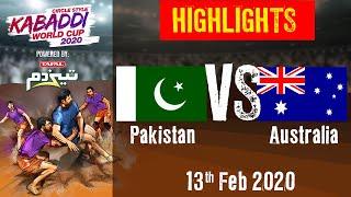 Kabaddi World Cup 2020 Highlights Pakistan vs Australia - 13 Feb | BSports