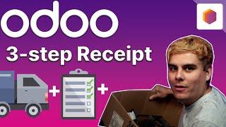 3-step Receipt | Odoo Inventory