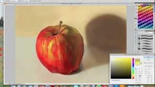 Beginner Digital Painting Tutorial - Apple Tutorial | GrawvyRobber