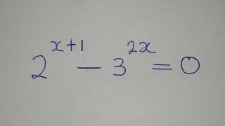 Russian Olympiad Mathematics | Exponential equation.