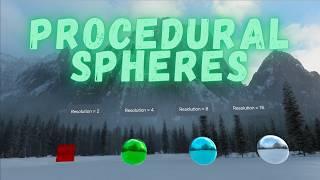 Procedural Spheres in Reality Kit on Vision OS