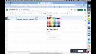 Google Sheets: Creating a Sharable Conference Sign Up Sheet