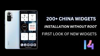 200+ China Widgets in Global & India ROM without root 